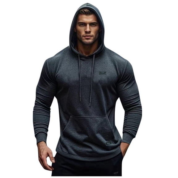 Zylarhe Men's Hoodie Sweatshirt Long Sleeves Fashion Knit Pullover With Pockets Mens Hoodies Sweatshirts