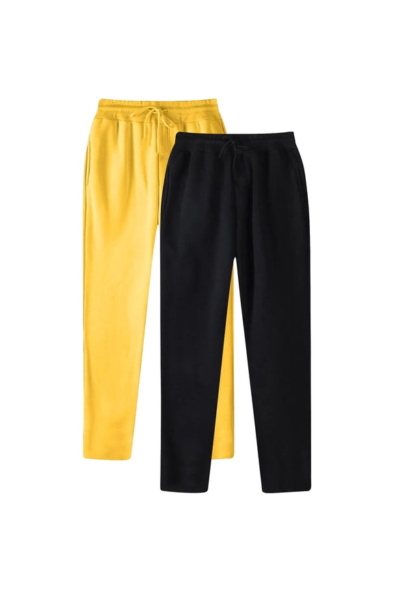 Men's Hop Casual Solid Color Track Pants with Lace Up Design for Workout and Daily Wear Featuring Convenient Pocket and Two-Piece Set 2PCS