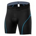 thumbnail image 1 of Zylarhe Men's Pants, Cycling Shorts: Breathable Quick Drying High Stretch With Thickened Silicone Padding – Summer Cycling Shorts Pants Blue M, 1 of 9