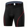 thumbnail image 1 of Zylarhe Men's Pants, Cycling Shorts: Breathable Quick Drying High Stretch With Thickened Silicone Padding – Summer Cycling Shorts Pants Red M, 1 of 8
