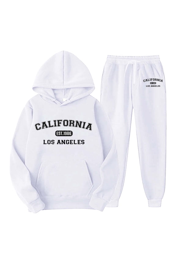 Men's Sports Plus Size Casual Long Sleeved Letter Printed Sportswear Set 2 Piece Hoodie One Button Suits for Men