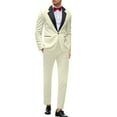 thumbnail image 1 of Zylarhe Men's Suits For Events Parties Weddings And Everyday Wear Slim Fit With Stylish Neckline Design Versatile Year Round Attire For Modern Men Fashion Suits, 1 of 5