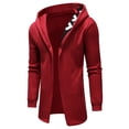 thumbnail image 1 of Zylarhe Men's Sweatshirt Letter Patchwork Design Fashion Texture Sports Casual Hooded Sweatshirt Mens Big And Tall Pullover, 1 of 5