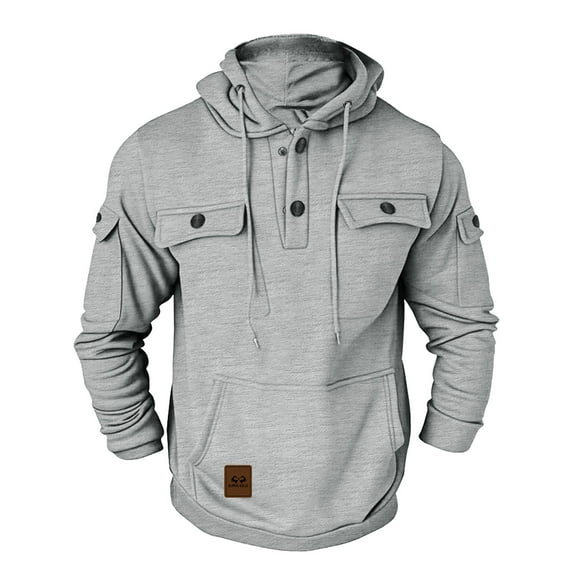 Zylarhe Men's Zip Up Hoodie Lined Winter Warm Pullover Sweatshirt Casual Comfortable Soft Outdoor Sports Jacket For Fall And Cold Weather Mens Sports Hoodie