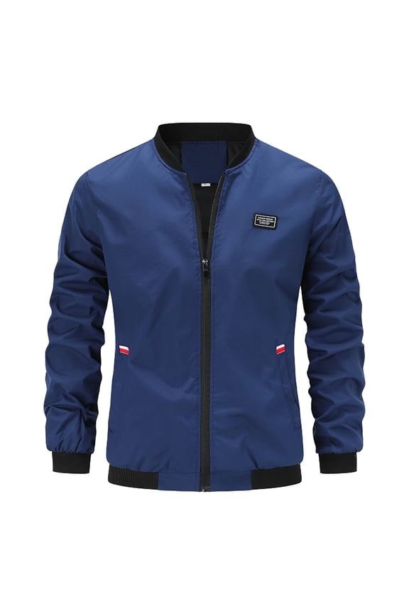 Mens Casual Solid Color Outdoor Lapel Pocket Trench Coat Jacket Tall Chore Coat