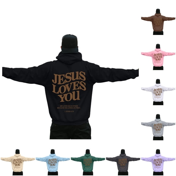 Zylarhe Mens Hooded Sweatshirt Male Hoodie Design Long Sleeve Sweatshirt with Partial Print Hooded Large Size Pocket Sweatshirt Top Black L