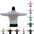 thumbnail image 1 of Zylarhe Mens Hooded Sweatshirt Male Hoodie Design Long Sleeve Sweatshirt with Partial Print Hooded Large Size Pocket Sweatshirt Top Light Gray M, 1 of 6