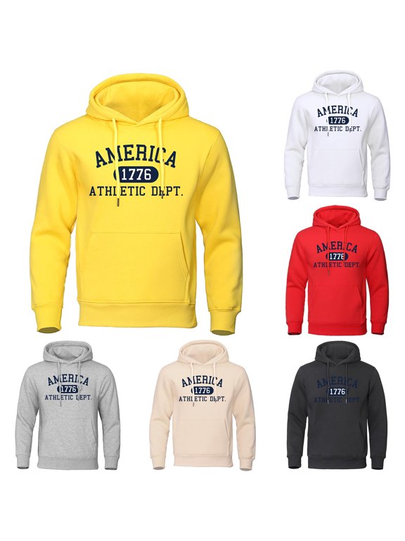 Mens Sweatshirts Autumn Winter Semi Cardigan Leisure Sports Large Size Warm T Shirt Solid Color Long Sleeve Base Shirt Yellow M