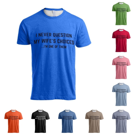Zylarhe Mens Tshirt, Funny Husband Boyfriend Tee Shirt Sarcastic Saying Humor Joke T Shirt For Men Blue XL