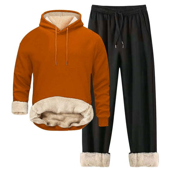 Zylarhe Unisex Casual Sports Winter Jacket Solid Color With Zipper Hoodie Sweatpants And With Pockets Suits And Tuxedos
