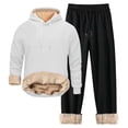 thumbnail image 1 of Zylarhe Unisex Casual Sports Winter Jacket Solid Color With Zipper Hoodie Sweatpants And With Pockets Suits And Tuxedos, 1 of 2