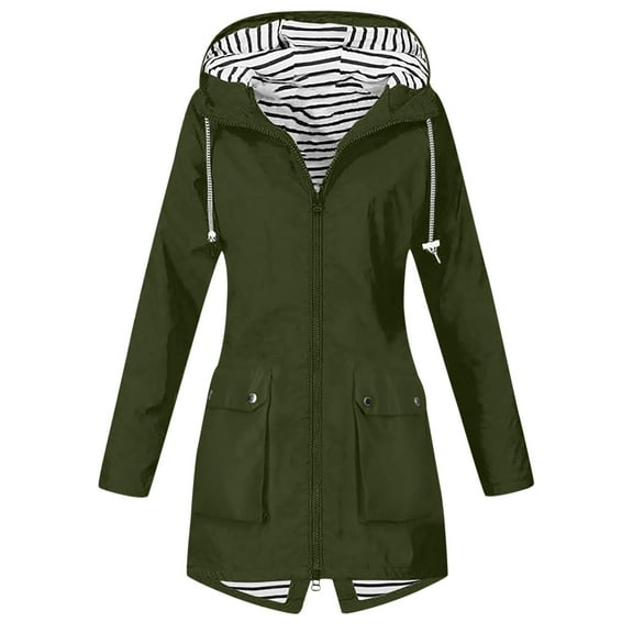 Zylarhe Women's Hardshell Outdoor Hooded Hiking Jacket for Women - Durable Zip-Up Anoraks Ideal for Adventure Enthusiasts