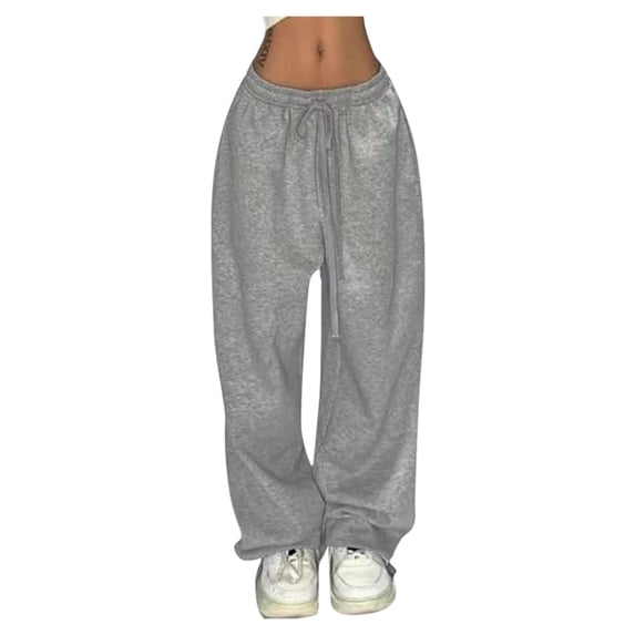 Zylarhe Women's Pants Women's Casual Sweatpants Loose Fit Comfortable Streetwear Running Long Pants Fashionable Athletic Trousers Soft Stretchy Lightweight