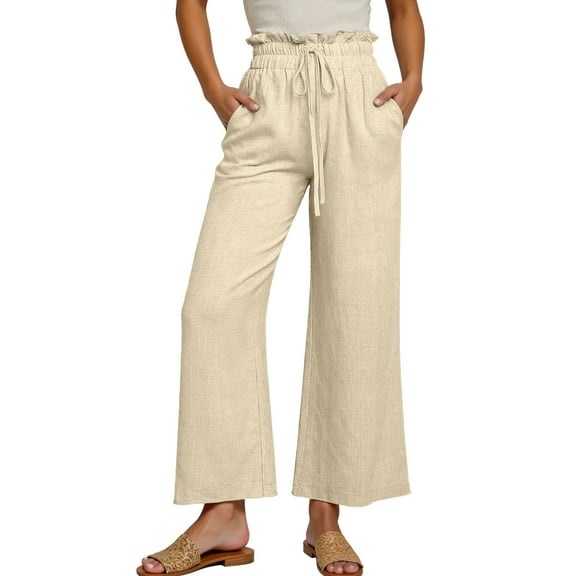 Zylarhe Women's Pants Women's Casual Wide Leg Sweatpants High Waisted Loose Pants Soft Comfortable Oversized Joggers for Relaxation