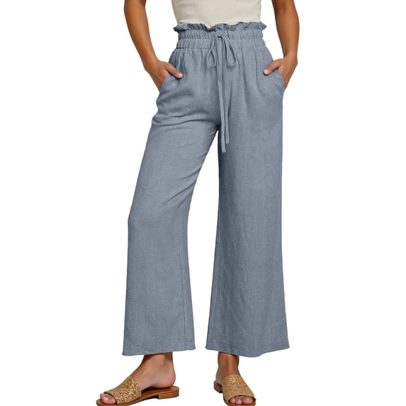 Zylarhe Women's Pants Women's Casual Wide Leg Sweatpants High Waisted Loose Pants Soft Comfortable Oversized Joggers for Relaxation