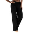 thumbnail image 1 of Zylarhe Women's Pants Women's Stretchy Comfortable Casual Pants with Elastic Waistband and Side Pockets for Workout Travel, 1 of 6