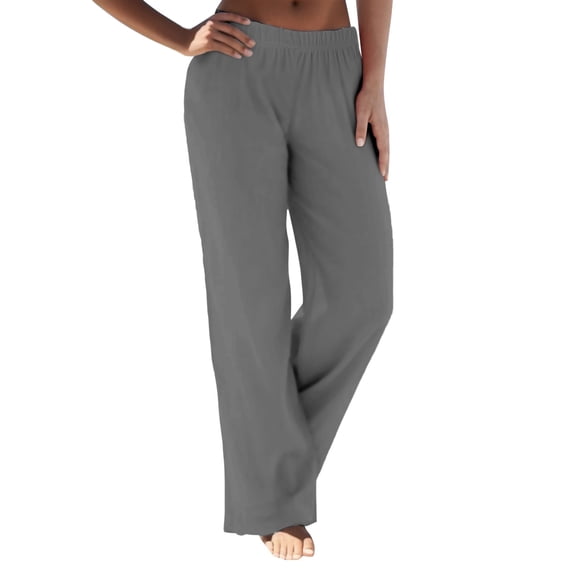 Zylarhe Women's Pants Women's Stretchy Comfortable Casual Pants with Elastic Waistband and Side Pockets for Workout Travel