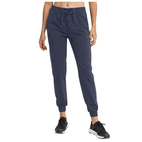 Zylarhe Women's Pants Women's Stretchy Comfortable Yoga Pants Elastic Waist Casual Trousers for Sports and Daily Wear