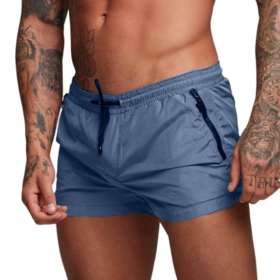 Zylarhe Women's Shorts, Solid Color Zipper Casual Shorts 3 Inch Inseam Summer Athletic Outdoor Comfortable Elastic Waist Lightweight Athletic Shorts for Men with Pockets Dark Gray S