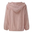 thumbnail image 1 of Zylarhe Womens T Shirts Women's Soft Hooded Cardigan Casual Long Sleeve Button Front Lightweight Comfortable Versatile Layering Piece for Everyday Wear, 1 of 8