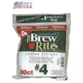 thumbnail image 1 of Zyler - Brew Rite® #4 Coffee Filters 100 Count Pack 8-12 Cup For Cone Style Brewer, 1 of 5