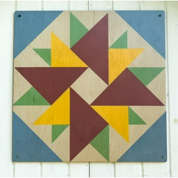 Zylina Garden & Coop Art - Blue Fire Double Astor Quilt