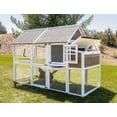thumbnail image 1 of Zylina Superior Hen House Wood Chicken Coop for Chickens 84" x 40" x 57", 1 of 9