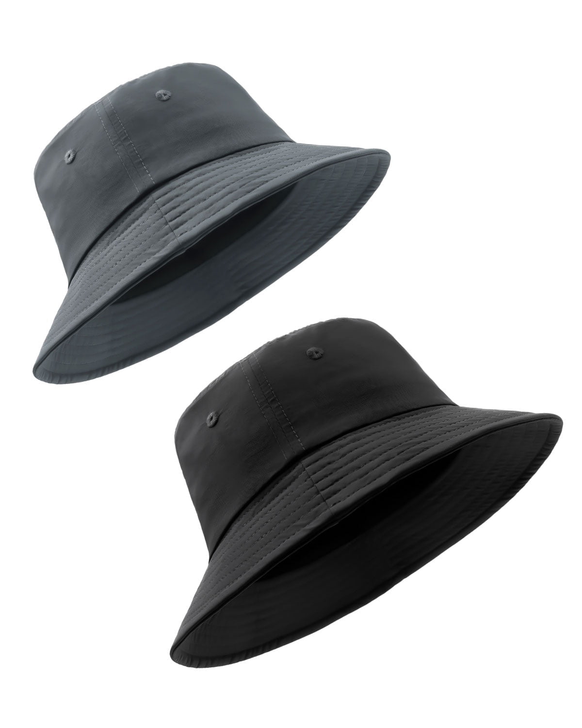 8470 2 PCS Double Side Wear Bucket Sun Hats for Big Heads,2 Pack Foldable fa51f65a-a0cf-4ff1-8eda-  main image 2