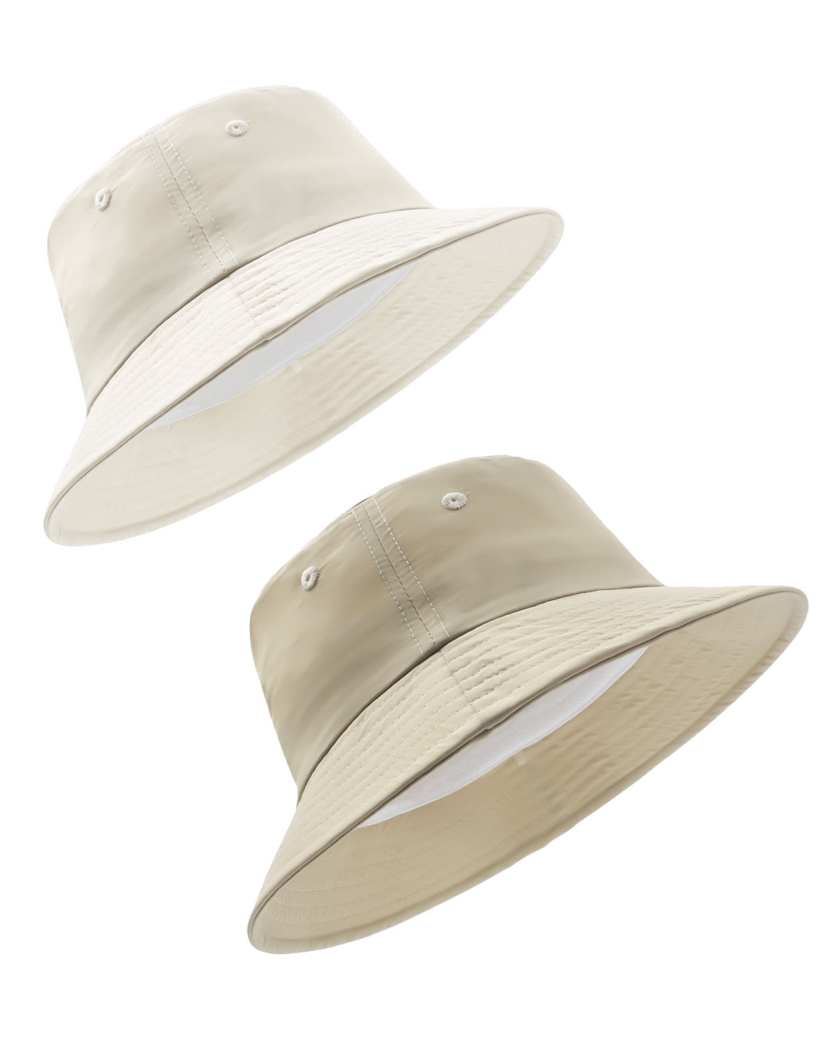 2360 2 Pack XX-Large Bucket Sun Hat,2 Pieces Big Heads Lightweight Travel XXL Quick Dry Bucket Sun Hat - Water Repellent & Lightweight  main image 2