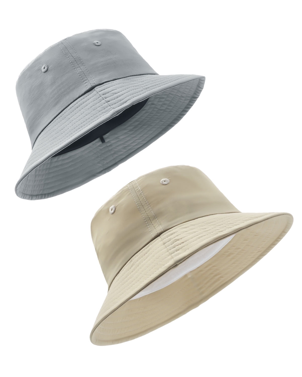4845 2 PCS Giant Bucket Hats for Big Heads,2 Pack Double Side Wear Travel Zylioo 2 Pack XX-Large Bucket Sun Hat,2 Pieces Big Heads  main image 4