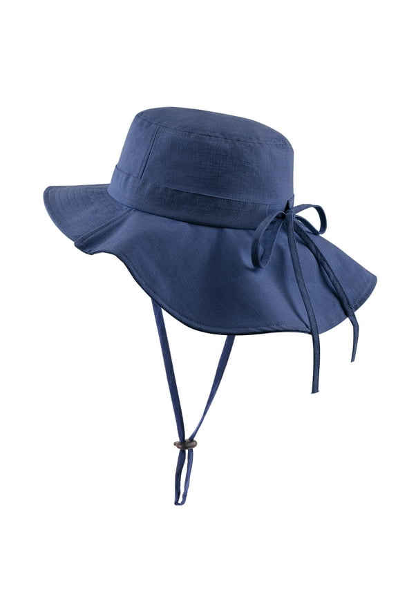 Extended Size Bucket Sun Hat,Oversize Travel Hat With Neck Flap,Adjustable Foldable Summer FishermanHats