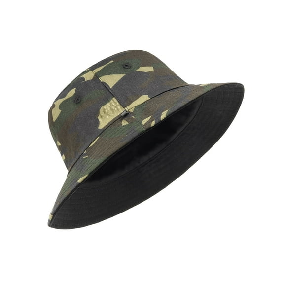 Zylioo Large Camo Bucket Hat,Reversible Safari Hats For Big Heads,Military Tactical Travel Sun Hats