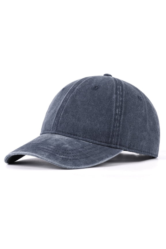 Large Size Washed Denim Dad Cap,Big Head Golf Cap,Adjustable Soft Ball Cap for Large Heads
