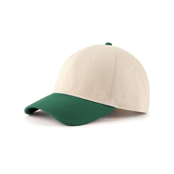 Zylioo Oversize Baseball Cap, XXL Low Profile Dad Hat, 2-Tone 6-Panel 100% Cotton Cap for Men with Big Heads