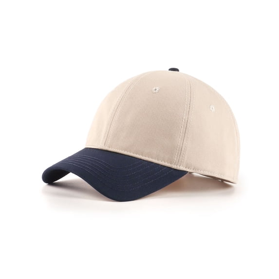 Zylioo XXL 2-Tone Baseball Cap, Extra Large Low Profile Dad Hat, Oversize 6-Panel 100% Cotton Golf Cap For Big Heads