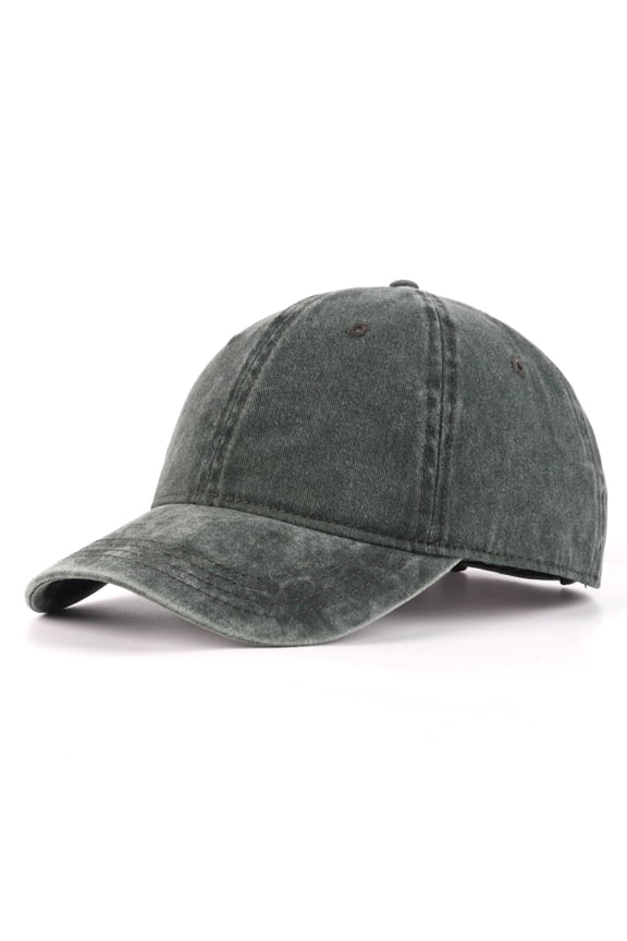 XXL Oversize Washed Denim Dad Cap,Big Head Golf Cap,Adjustable Wide Ball Cap for Large Heads 25.5"