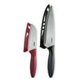 thumbnail image 1 of Zyliss 2-Piece Stainless Steel Chef and Santoku Knife Set with Sheaths, 1 of 7