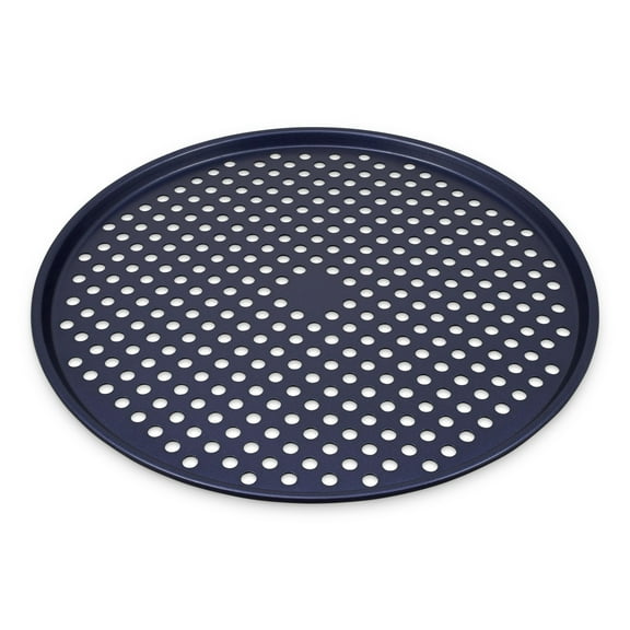 Zyliss Durable Non-Stick Pizza Tray, 14in Carbon Steel Dark Blue Pizza Pan