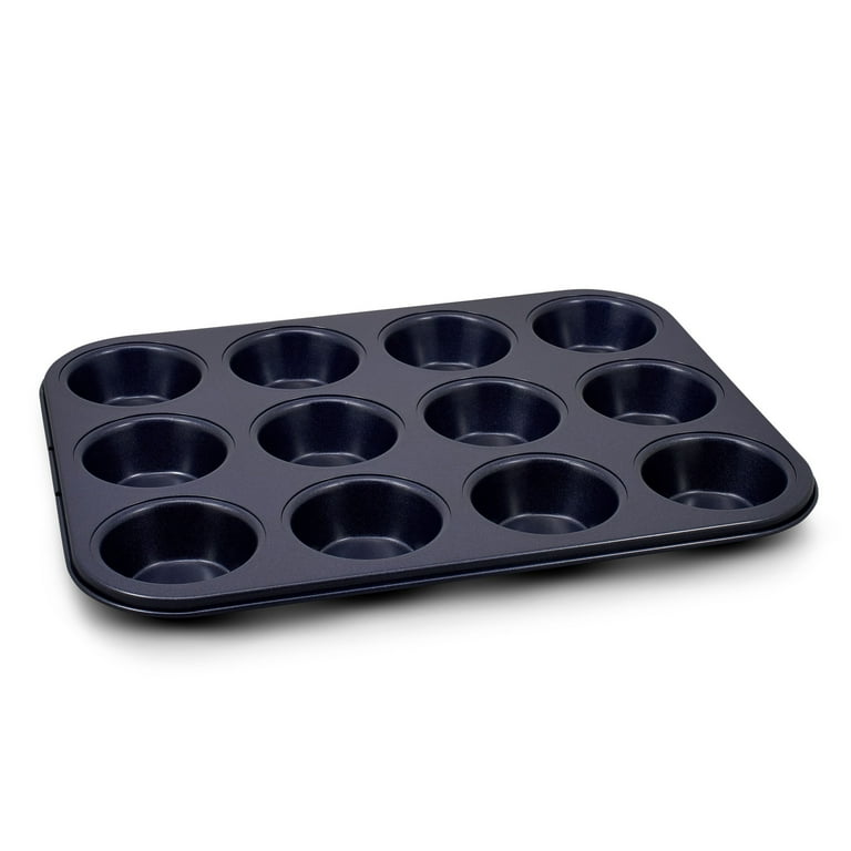 Zyliss Non-Stick Muffin Tin, 12 Hole Carbon Steel Dark Blue Cake