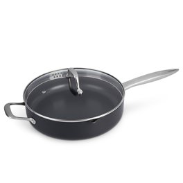 Sensarte 12 in Nonstick Deep Frying Pan,5Qt Non Stick Saute Pan with  Lid,Large Skillet Pan,NonStick Jumbo Cooker,Cooking Pan Chefs Pan Cookware  for All Stove Tops,Induction Compatible,PFOA Free - Coupon Codes, Promo  Codes
