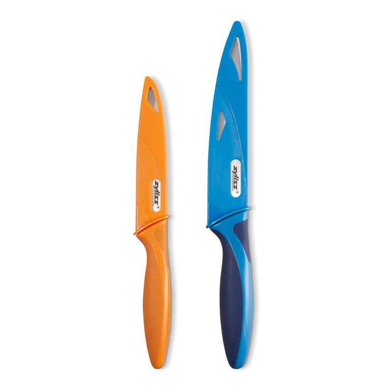 Zyliss, Utility Kitchen Knives, Serrated, with Sheath Covers