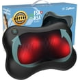 thumbnail interactive-video image 1 of Zyllion Shiatsu Back & Neck Massager with Heat for Muscle Pain, Black, 1 of 11