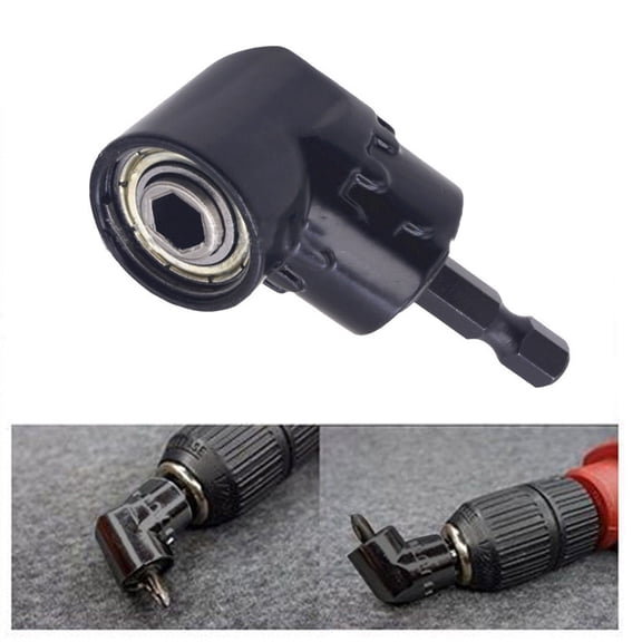 Zyllora 105 Degree Right Angle Drill Adapter Flexible Shaft Extension Bit Magnetic Power Drill Bit 1/4 Extension Screw Driver Adapter