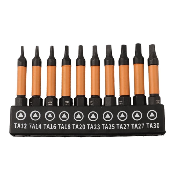 Zyllora 10Pcs Screwdriver Bit Set 1/4Inch Hexagon Shank Screwdriver Bit Quick Change for Impact Driver Triangle Wrench Hand Tools