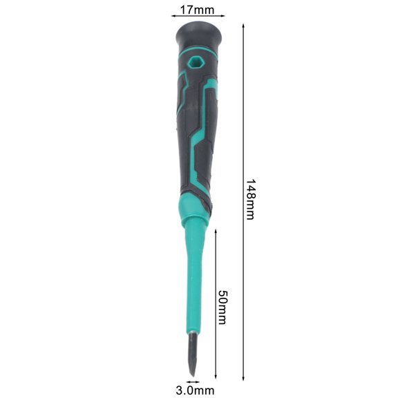 Zyllora 1Pc Precision Insulated Magnetic Flat-Head Screwdriver for Electrical Work Household Repair Hand Tool 3.0Mm