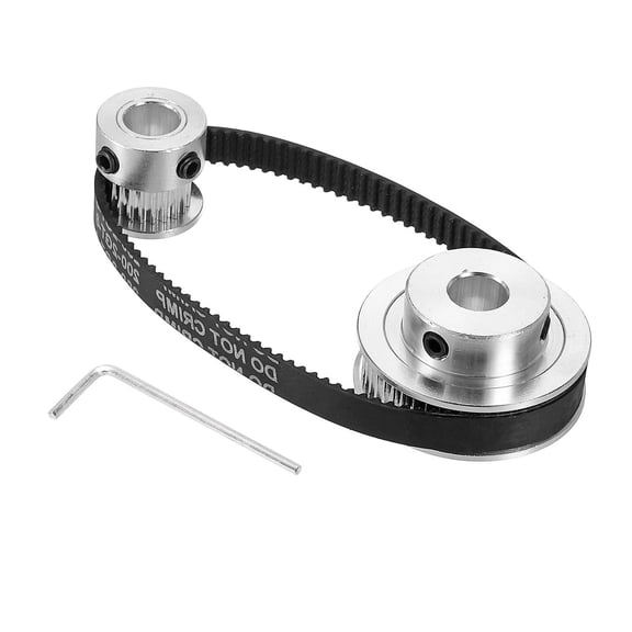 Zyllora 20 and 48 tooth Aluminum Timing Pulleys 8Mm Bore with 200Mm 6Mm Belt and Wrench