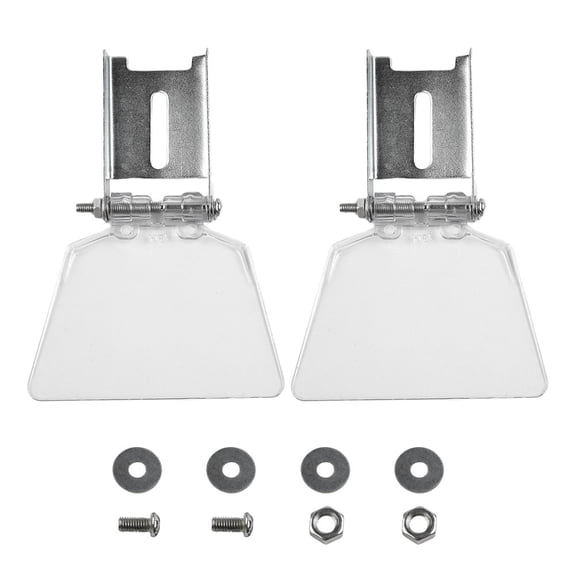 Zyllora 2Pcs Abs Plasic Dust-Proof Bench Grinder Guard Shield 9.7X6.8X1.4Cm Replacement Guard Bench Grinder Safety Shields with Bracket