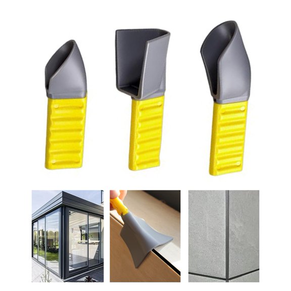 Zyllora 3Pcs Multifunctional Caulking Scraper Set: Easy-To-Use Tool for Smooth