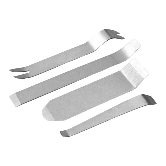 Zyllora 4-Piece Stainless Steel Car Trim Removal Tool Kit for Audio and Interior Repair
