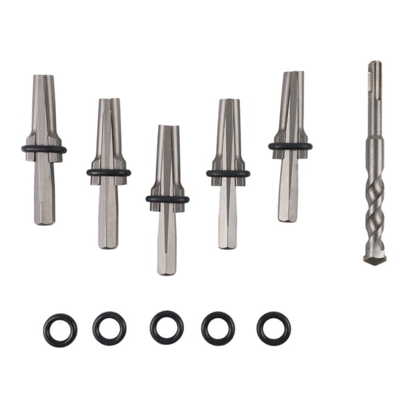 Zyllora 5 Pcs 16 18 Mm Stone Splitter with 16 X 160 Mm Sds Drill Bit 16 Mm Drill Bit Set